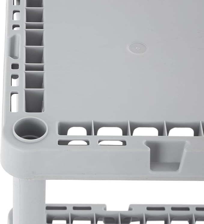 Gracious Living 4 Pack Light Duty Storage Shelves, Knect-A-Shelf 4-Shelf Solid - Image 6