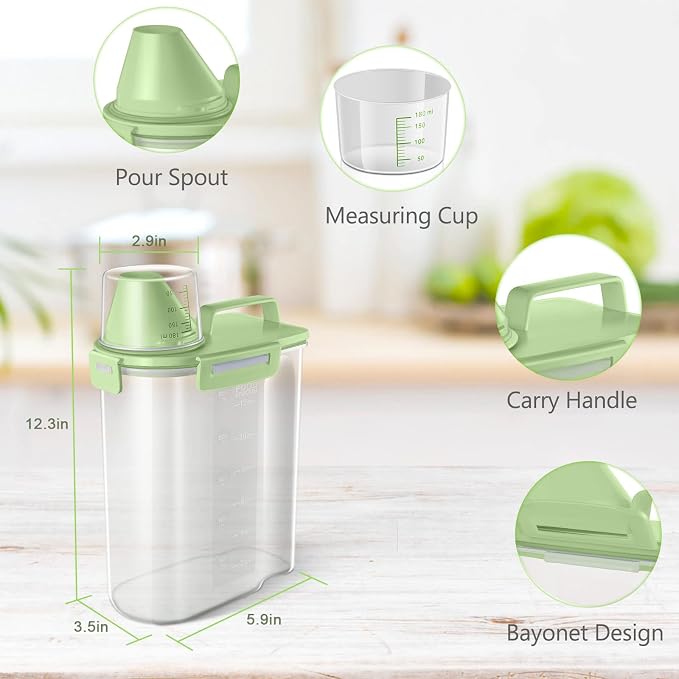 TBMax Small Rice Storage Container -5 Lbs Cereal Dispenser - Image 2