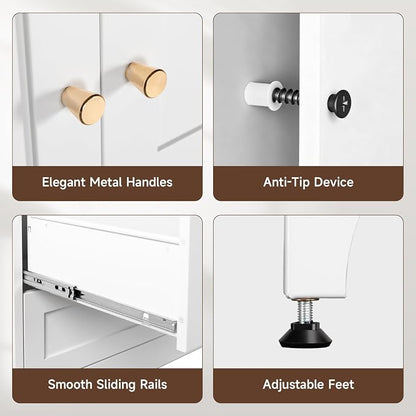 Letaya Metal Armoire Wardrobe Closet - Image 8
