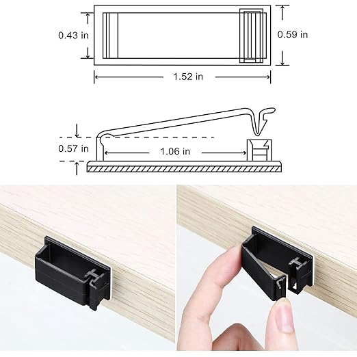 50Pcs Self Adhesive Cable Management Clips, Cable Organizers Wire Clips Cord - Image 2