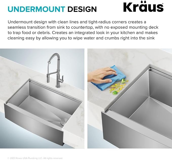 Kraus Kore 33-Inch Farmhouse Workstation - Image 6
