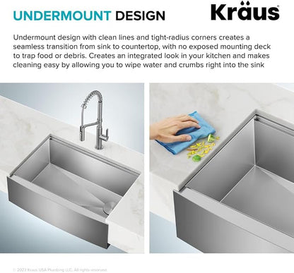 Kraus Kore 33-Inch Farmhouse Workstation - Image 6