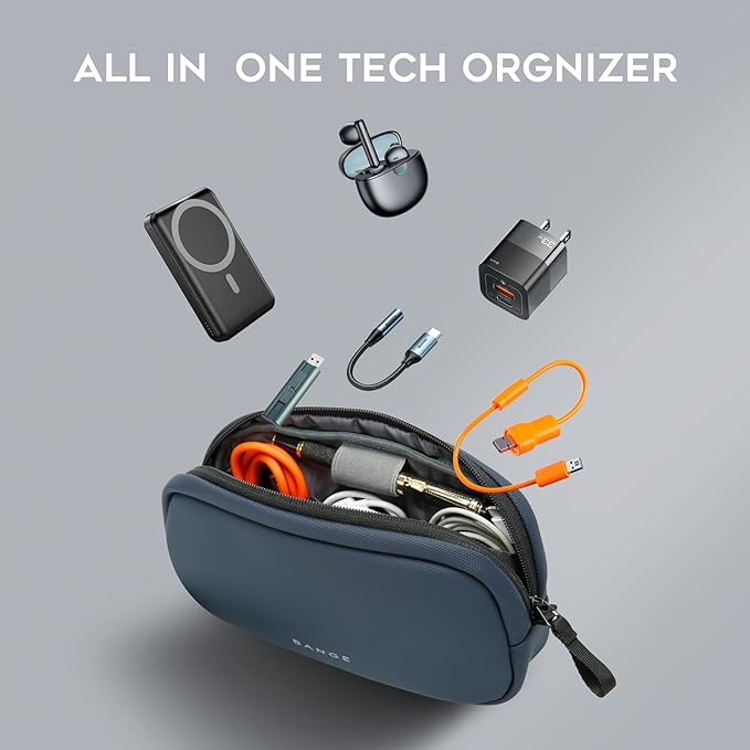 BANGE Cable Organizer Travel Case, Tech Pouch - Image 4