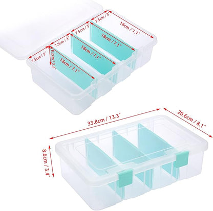 BTSKY Clear Plastic Dividing Storage Box - Image 3