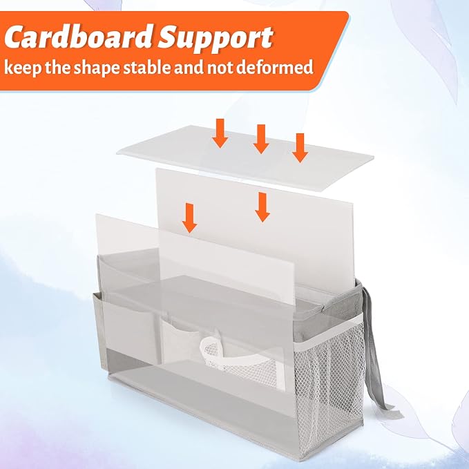 Loghot Bedside Caddy/Bedside Storage Bag Hanging Organizer - Image 4