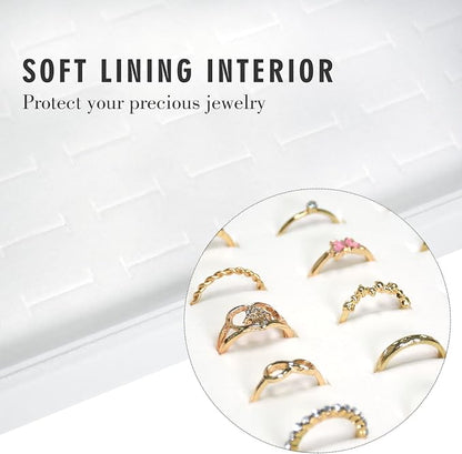 Velvet Ring Display Tray Organizer Box - Image 2