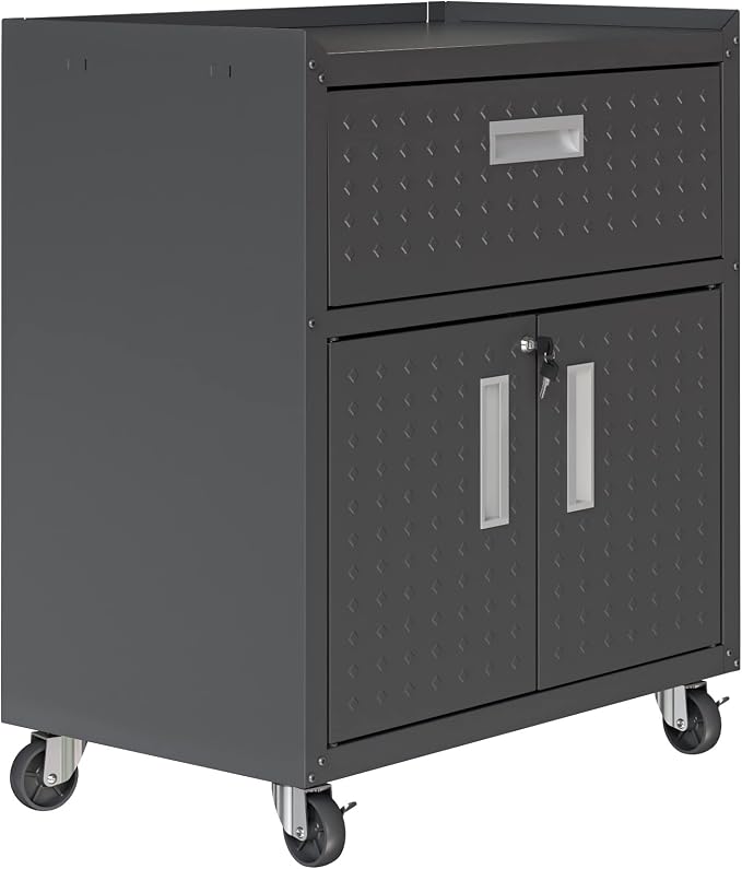 Manhattan Comfort Fortress Storage Units, Charcoal Gray - Image 7