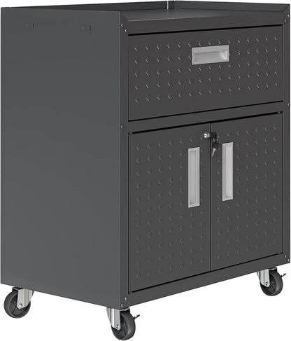 Manhattan Comfort Fortress Storage Units, Charcoal Gray - Image 7
