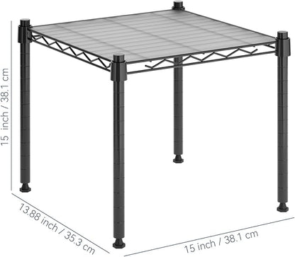 Whitmor 1 Tier Supreme Stacking Shelving Unit, Wire Metal Home Storage Organizer - Image 3