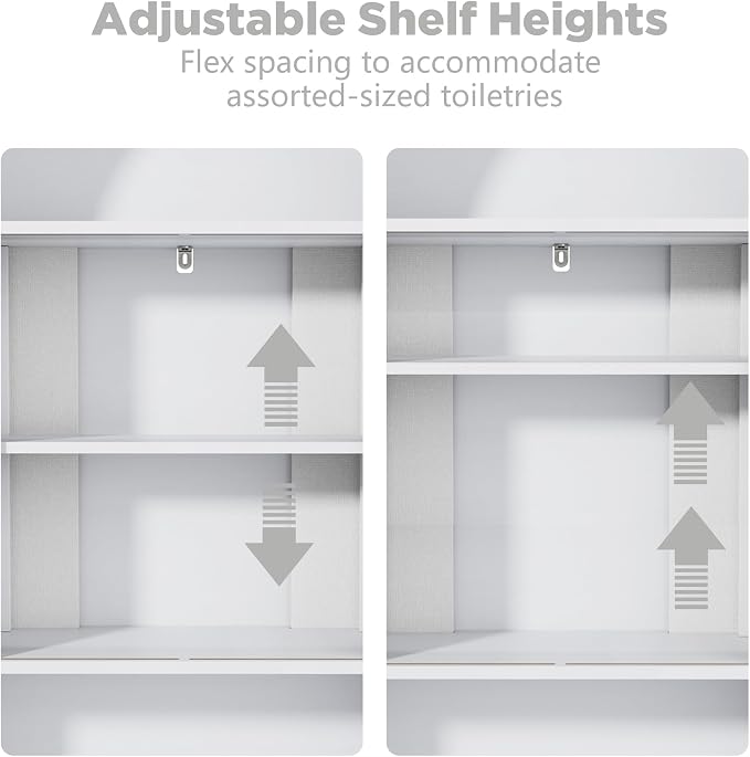 Arched Over The Toilet Storage Cabinet, Freestanding Bathroom Organizer | - Image 5