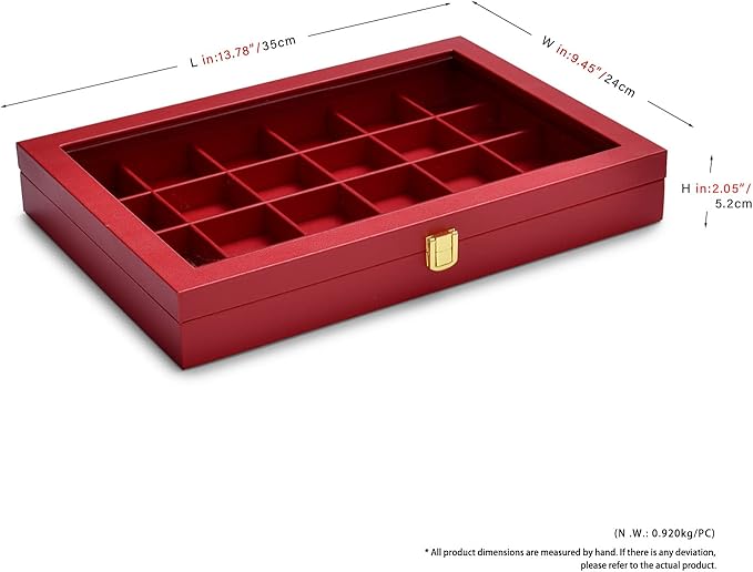 Oirlv Luxury Leather 24 Grid Jewelry Tray - Image 6