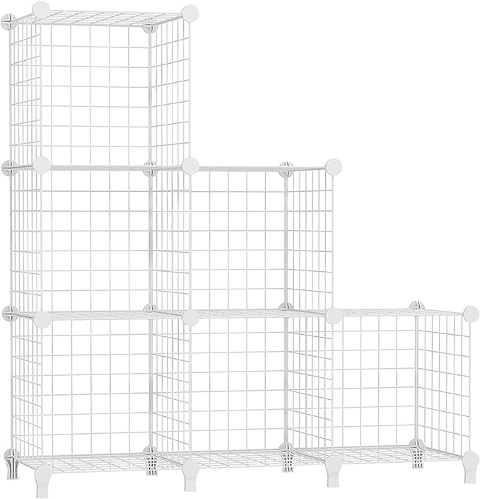 AWTATOS Wire Cube Storage, 6 Cube Closet Organizer Storage Shelf, Portable by AWTATOS