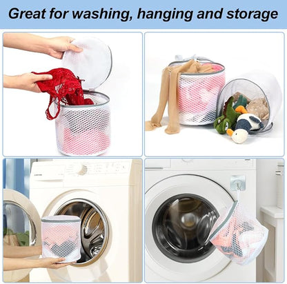 Vivifying Bra Bags for Laundry, 2 Pack Honeycomb Mesh Bra Washing Bags for - Image 6