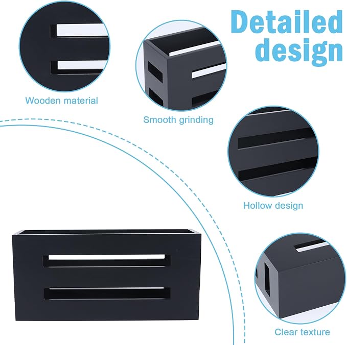 Magazine File Holder, Standing Wooden Magazine Rack, Desk Folder Organizer - Image 2