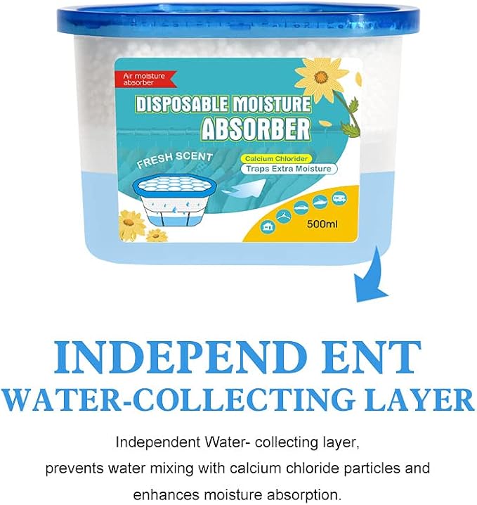 CANAGER Fresh Scent Moisture Absorber Box, Odor Eliminator and Dehumidifier - Image 5