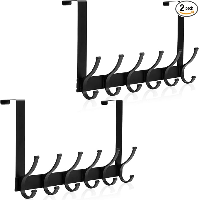 Optish Over The Door Hooks, Door Hanger Hooks by Optish
