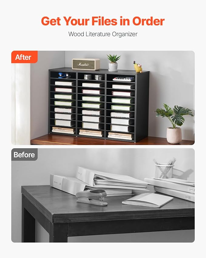 VEVOR Literature Organizer, 27 Compartments Office Mailbox - Image 4
