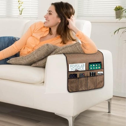 HAOMAIJIA Anti Slip Sofa Armrest Organizer Arm Chair Bedside Caddy Storage - Image 4