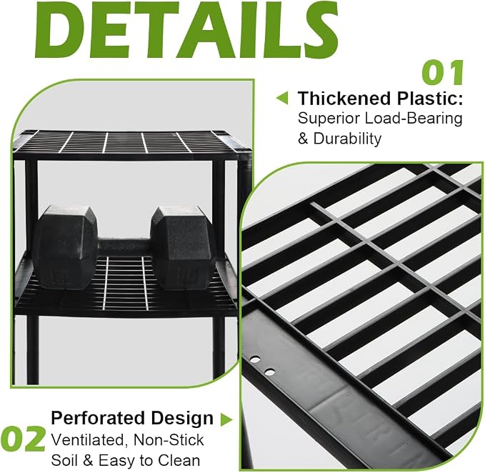 BTPLASTIK Plastic Plant Stand, - Image 4