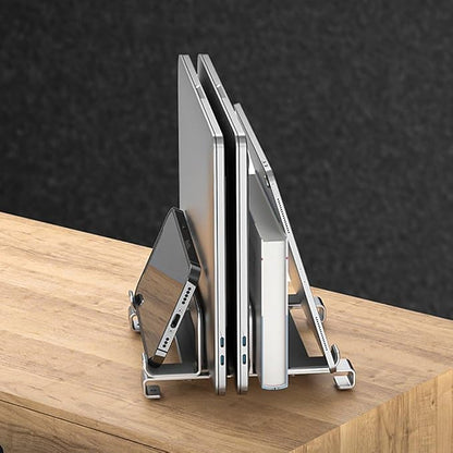 Vertical Laptop Stand Holder, Compatible Desktop Laptop Holder, Adjustable - Image 5