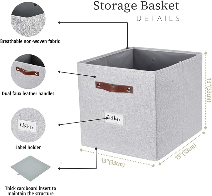 DECOMOMO Storage Bins, Cube Storage Bin - Image 3