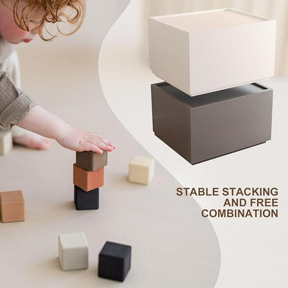 Svimi Stackable Storage Drawers, Wooden Drawer Storage Organizer, Modern - Image 5