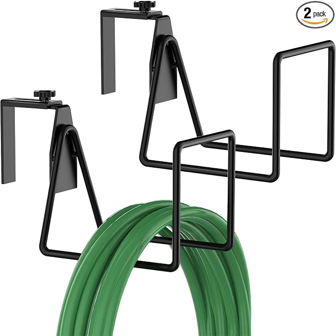 Garden Hose Holder, Adjustable Hose Hanger Wall Mount by IRONDIY