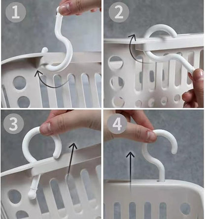3PCS Plastic Hanging Baskets for Shower, Organizer - Image 7