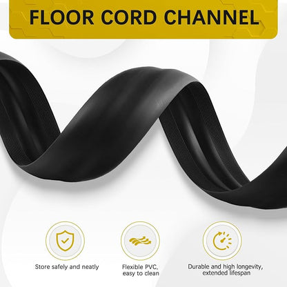 Floor Cord Cover 3.3FT Cord Covers - Image 3