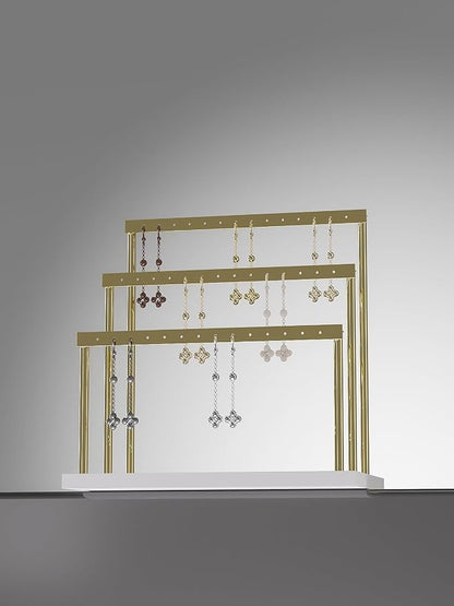 3-Tier Earring Organizer Holder Stand, Metal Jewelry Stand - Image 4