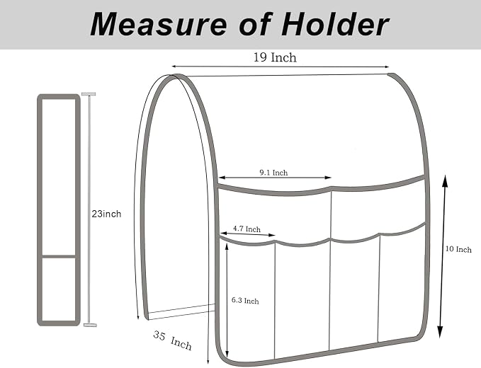 Ntomtuex Sofa Armchair Caddy Remote Control Holder - Image 5