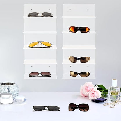 JOMCYDM 2PCS Sunglasses Holder Rack, 5 Tier Eye Glasses Shelf, Optometry Stores - Image 3