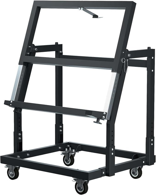 APARECIUM Panel Handler Cart and Shop Stand, Tilting Panel Cart by Aparecium