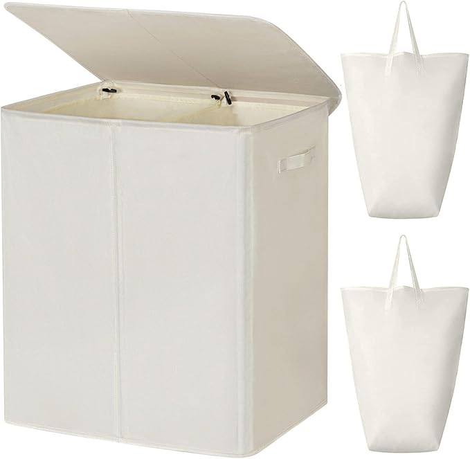 WOWLIVE 140L Double Laundry Hamper by WOWLIVE