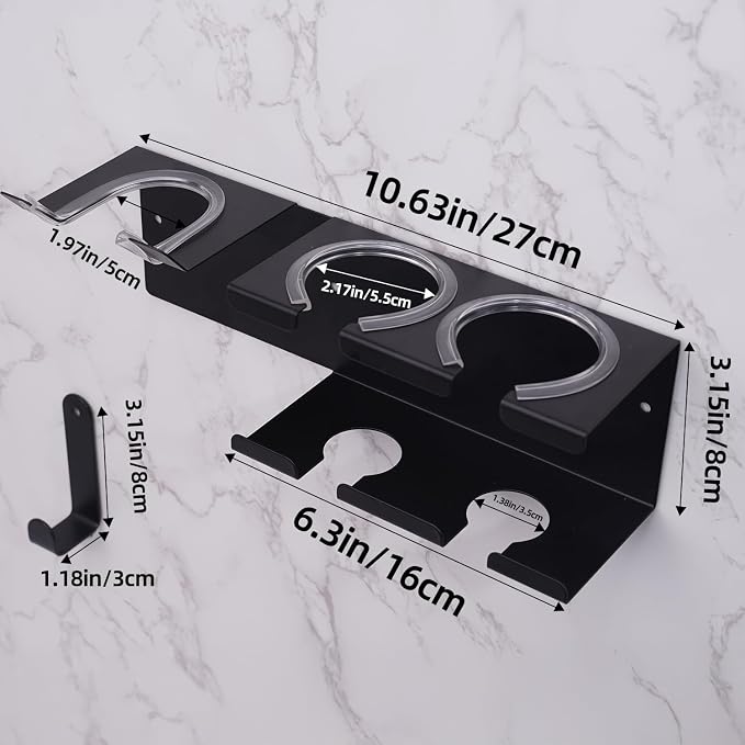 Hot Tools Organizer Wall Mount, Hair Tool Organizer, Hair Dryer Holder Wall - Image 5
