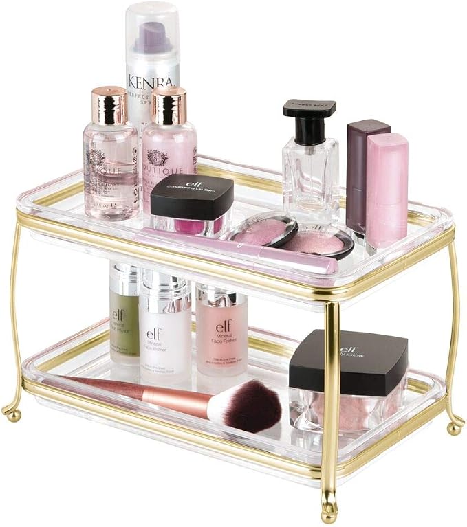 mDesign Decorative Makeup Storage Organizer Vanity Tray - Image 4