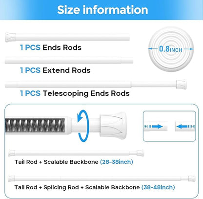 6Pcs Tension Rod, ZipGlo Tension Rods - Image 3