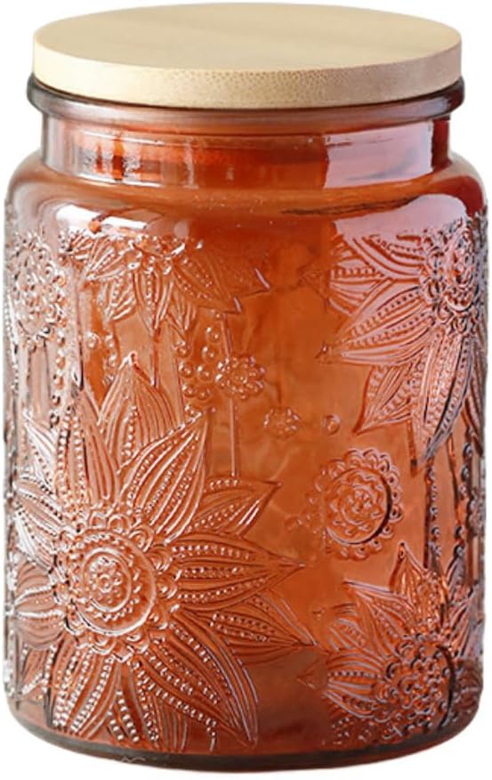 ANSQU Vintage Glass Kitchen Storage Counter Jar, Candy Jars by ANSQU