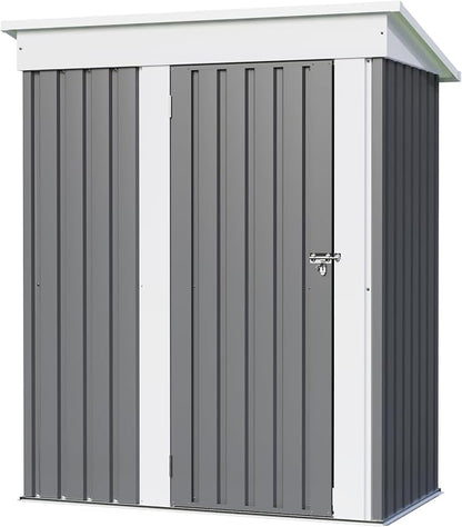 JUMMICO Metal Outdoor Storage Shed 5 x 3 FT Metal Shed by JUMMICO