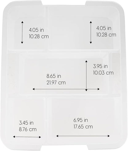 IRIS USA 6-Pack Clip Box with Latching Lids, 18 Quart Craft Storage Bins - Image 5