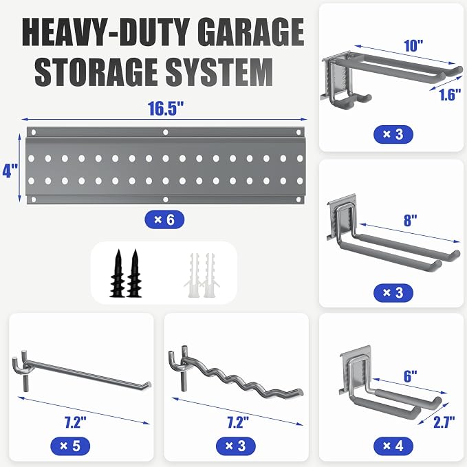 Garage Tool Organizer Wall Mount 96 inches - Image 3