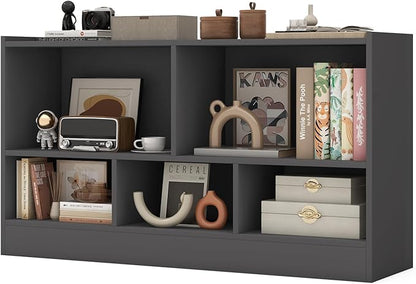 Giantex 5-Cube Bookcase, Freestanding 3-Tier Bookshelf by Giantex
