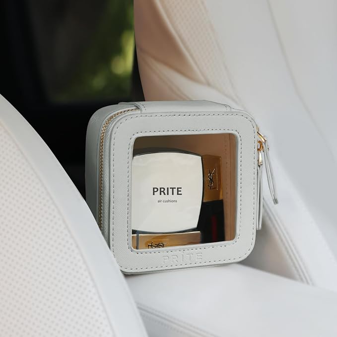 Prite Small Makeup Bag for Women Portable Clear Makeup Bag Cute Mini Waterproof - Image 6