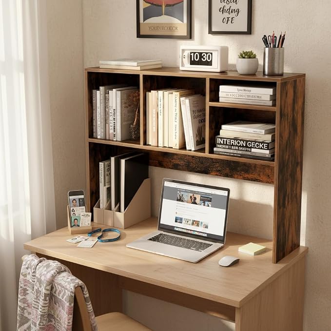Tangkula Desktop Bookshelf, Countertop Storage Hutch - Image 2