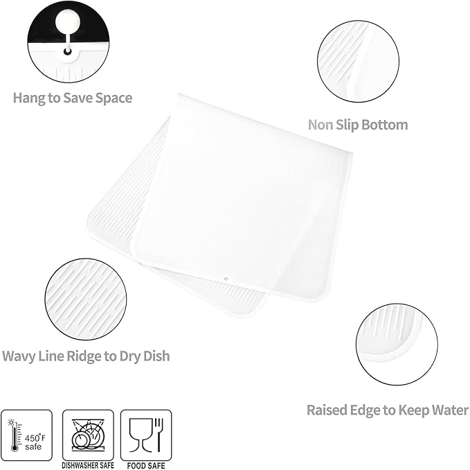 Silicone Dish Drying Mat for Multiple Usage, Easy clean, Eco-friendly, - Image 3