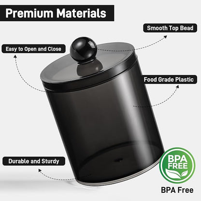 8 Pack Acrylic Qtip Holder Dispenser - Image 2