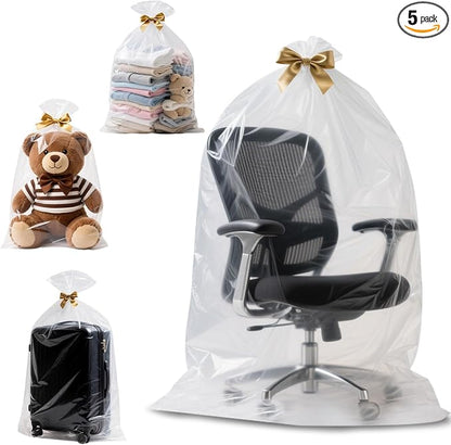 Large Clear Plastic Storage Bags, Seasonal Clothing, Comforter and Basement by Origuuds