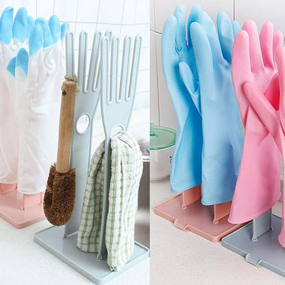 2 Pack Household Gloves Holder Rack Organizer Household Cleaning Glove Drying - Image 3