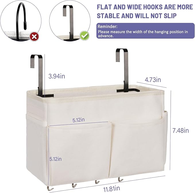 Bedside Storage Organizer 5 Pockets - Image 2