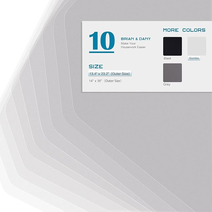 BRIAN & DANY Wire Shelf Liner 13.4" x 23.2", Heavy Duty Shelf Liners - Image 3